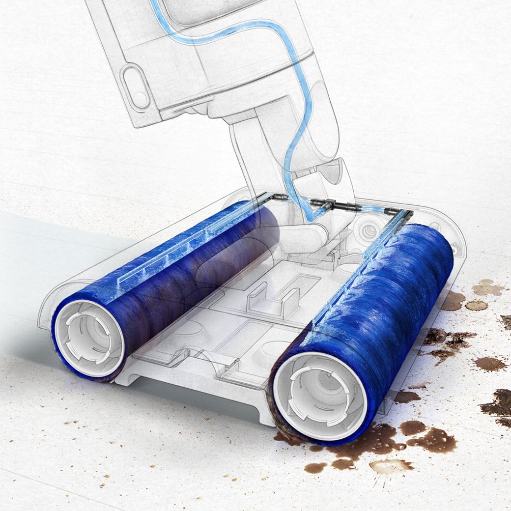 Dyson WashG1 Ultra Blue/Matt Black Wet Hard Floor Cleaner for Spotless Homes