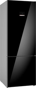 Bosch KGN56LB42I — Front View Black Glass Door