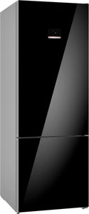 Bosch KGN56LB42I — Front View Black Glass Door
