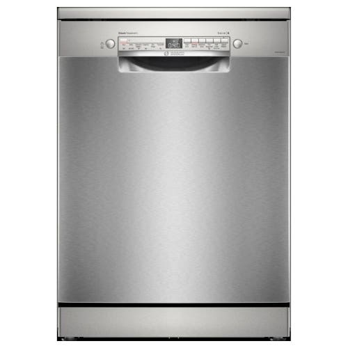 Bosch Series 6 13 Place Settings Free-Standing Dishwasher with EcoSilence Drive & Home Connect Brushed Steel (SMS6ITI01I)