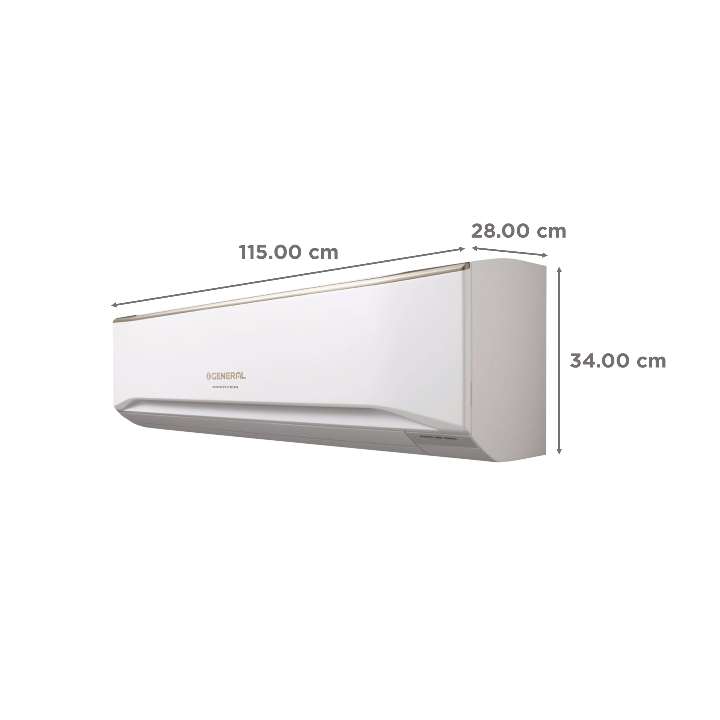 O General CET 2.5 Ton 4 Star Inverter Smart Split AC: 3D Double Swing, Copper