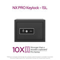 Godrej NX Pro Key Lock 15L Ebony - Angled View
