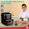 Wonderchef Evita 5L Digital Air Fryer - Heart-Friendly Alternative to Deep-Frying