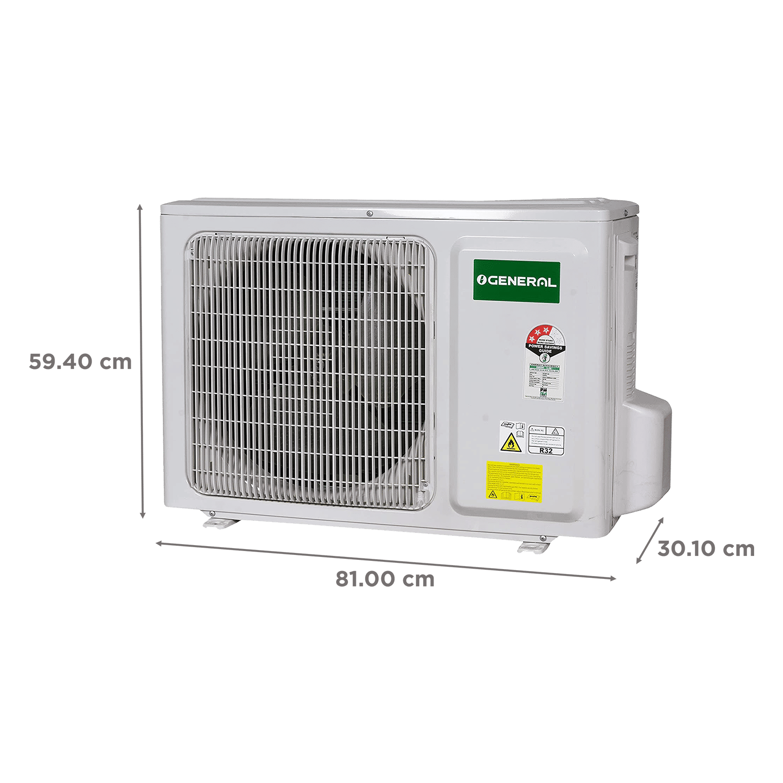 O General BMA 1.5 Ton 3-Star Split AC: Copper Condenser, Dust Filter