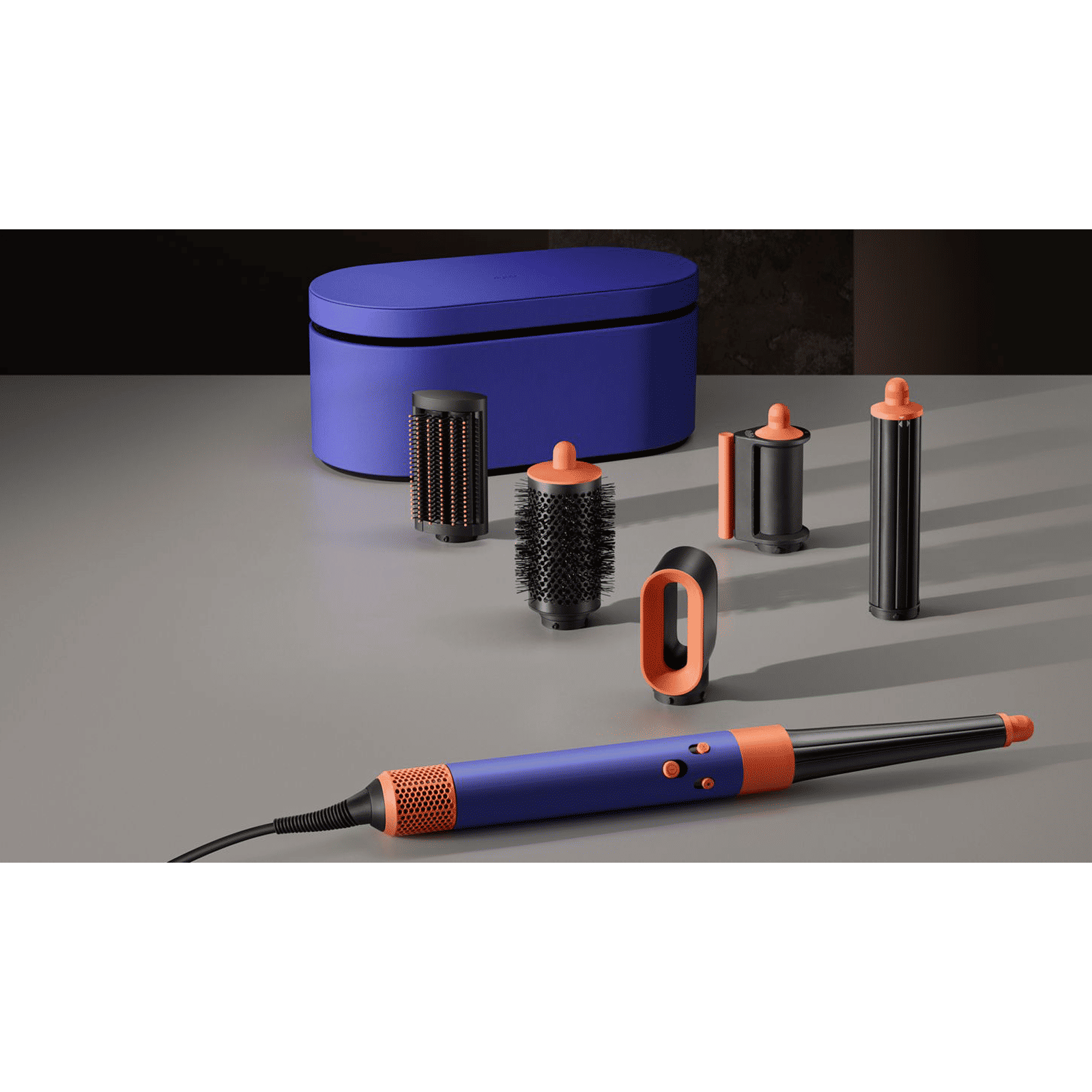 Dyson Airwrap id Multi-Styler: No Heat Damage, Bluetooth, Vinca Blue & Topaz