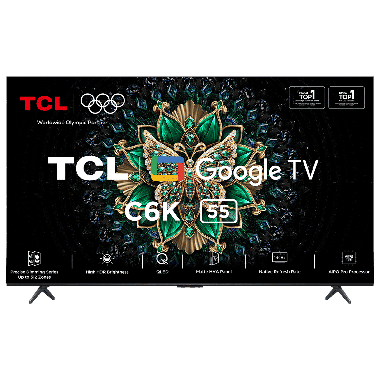 TCL C6K 55-inch QD-Mini LED 4K Smart Google TV Voice Assistant