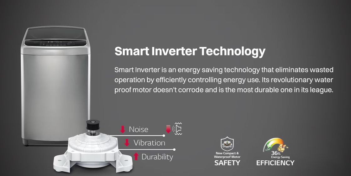LG 7 kg 5 Star Smart Inverter Fully Automatic Top Load Washing Machine
