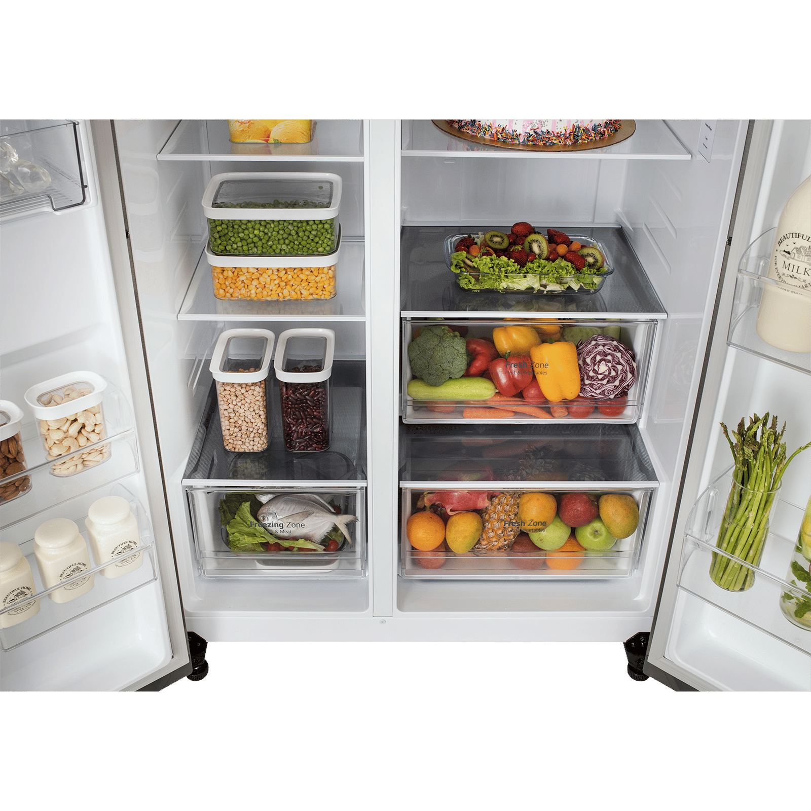 LG 650 Litre 3 Star Frost-Free Side-by-Side Refrigerator with Multi Air Flow