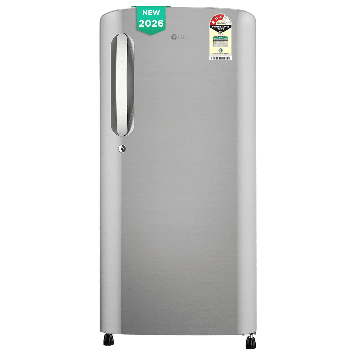 LG 185L 3 Star Direct Cool Single Door Refrigerator Shiny Steel (GLD1936YAPZ)