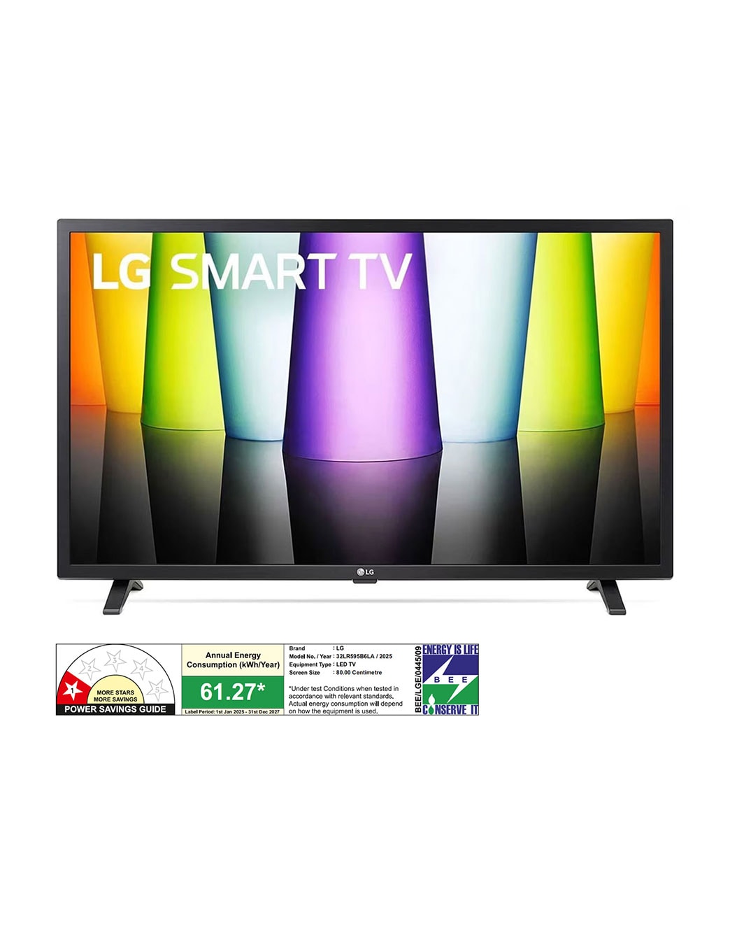 LG 32-inch Smart HD TV with α5 Gen6 AI, HDR10, HGIG Gaming