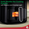 Wonderchef Evita 5L Digital Air Fryer - Viewing Window and Chamber Light