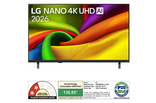 LG NU880B 43 inch 4K NanoCell AI Smart TV (43NU880BPLA)