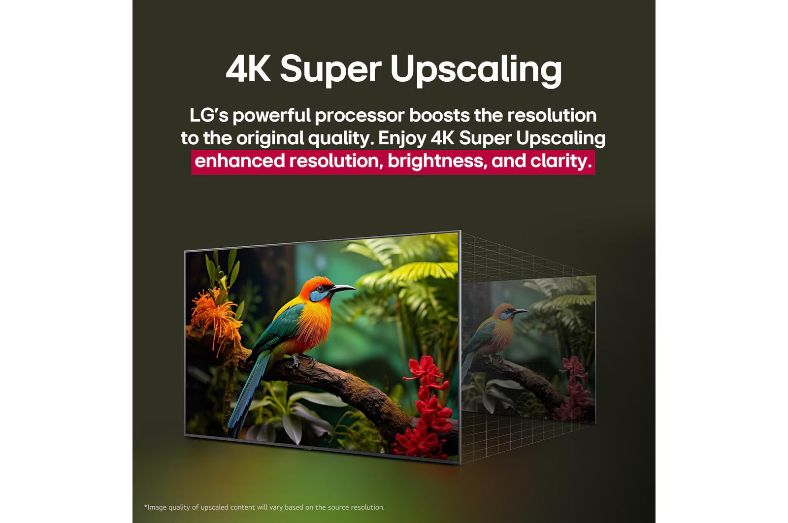 LG 65" 4K AI TV with α7 Processor, Dolby Atmos