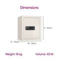 Godrej NX Pro Digital 40L Ivory - Interior with Shelf