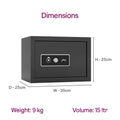 Godrej NX Pro Key Lock 15L Ebony - Interior View
