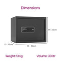 Godrej NX Pro Digital 30L Ebony - Interior with Shelf