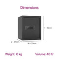 Godrej NX Pro Digital 40L Ebony - Interior with Shelf