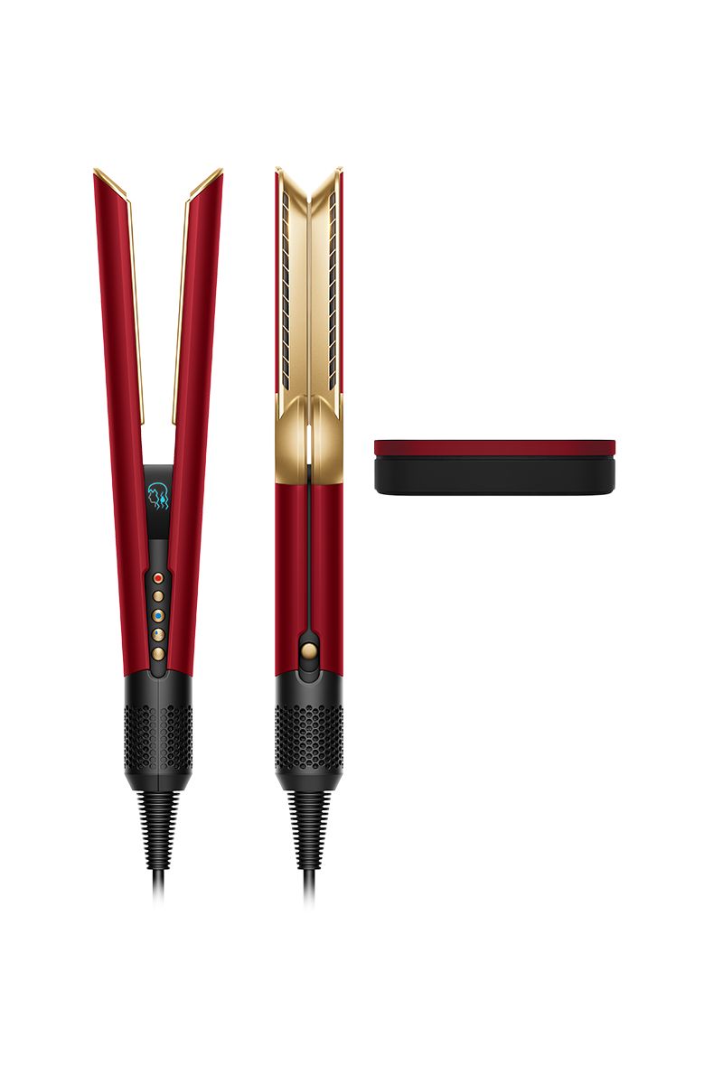 Dyson Airstrait Wet-to-Dry Hair Straightener with Airflow, Red Velvet Gold Colour
