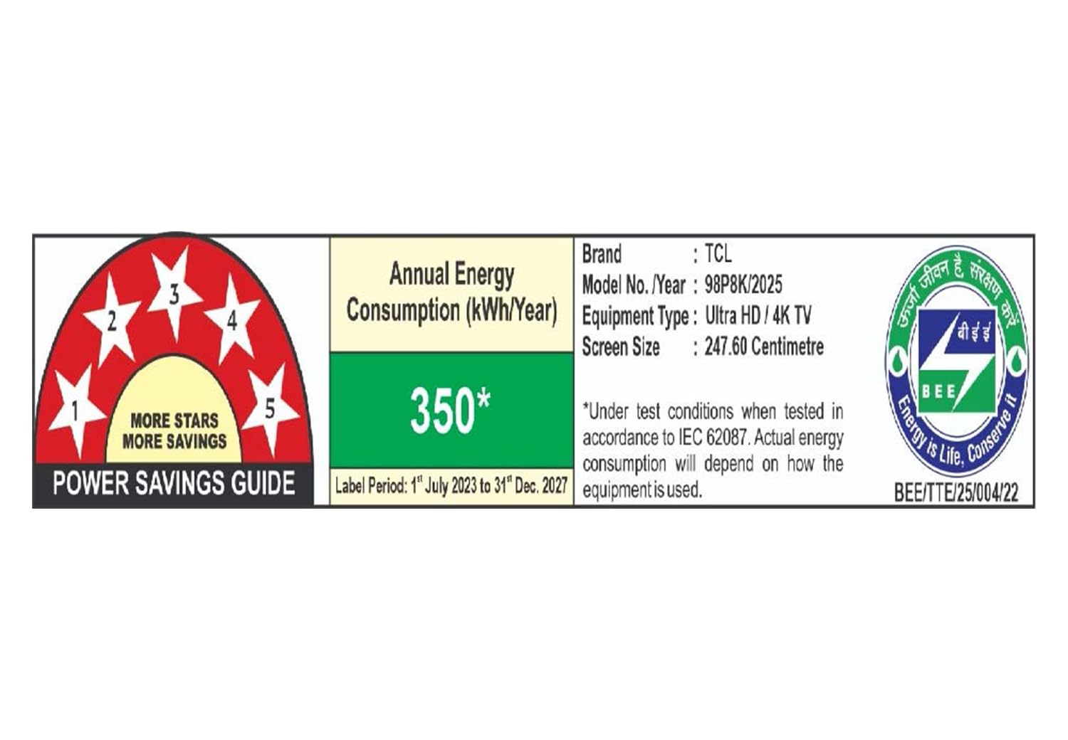 TCL 98‑Inch 4K QLED Google TV, 144Hz Refresh, 3GB RAM