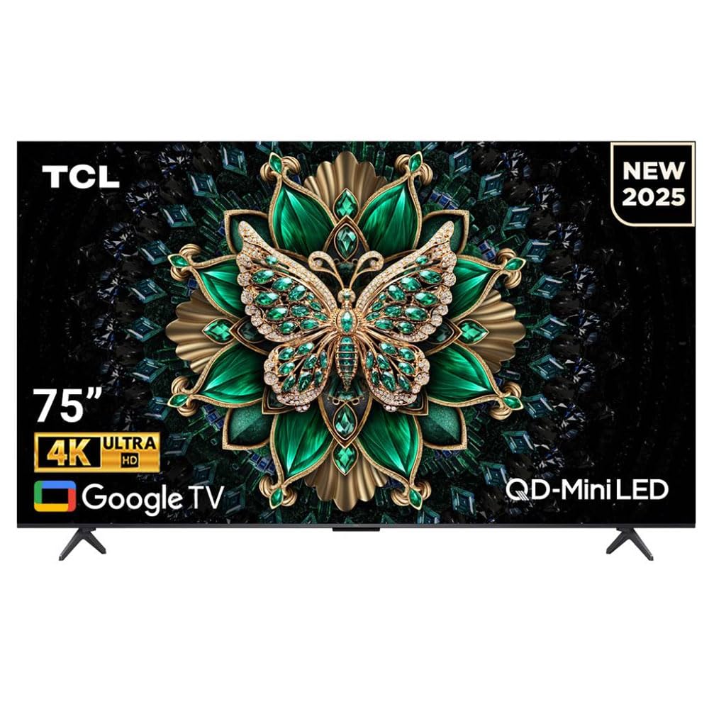 TCL 75‑Inch QLED‑MiniLED Smart TV with 144Hz ONKYO Audio