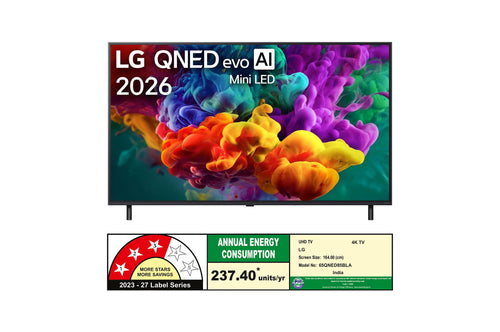 LG 65QNED85BLA - Rear Angled View