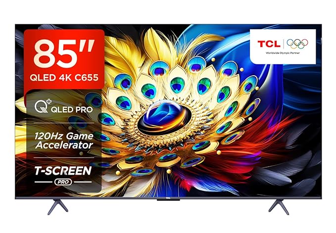 TCL 85‑Inch QLED Google TV with 4K Dolby Vision