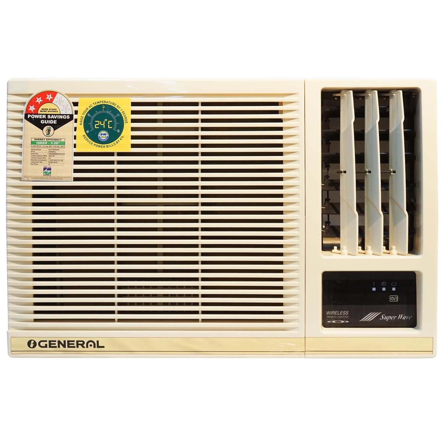 General 0.8 Ton 3 Star Fixed Speed Window Air Conditioner