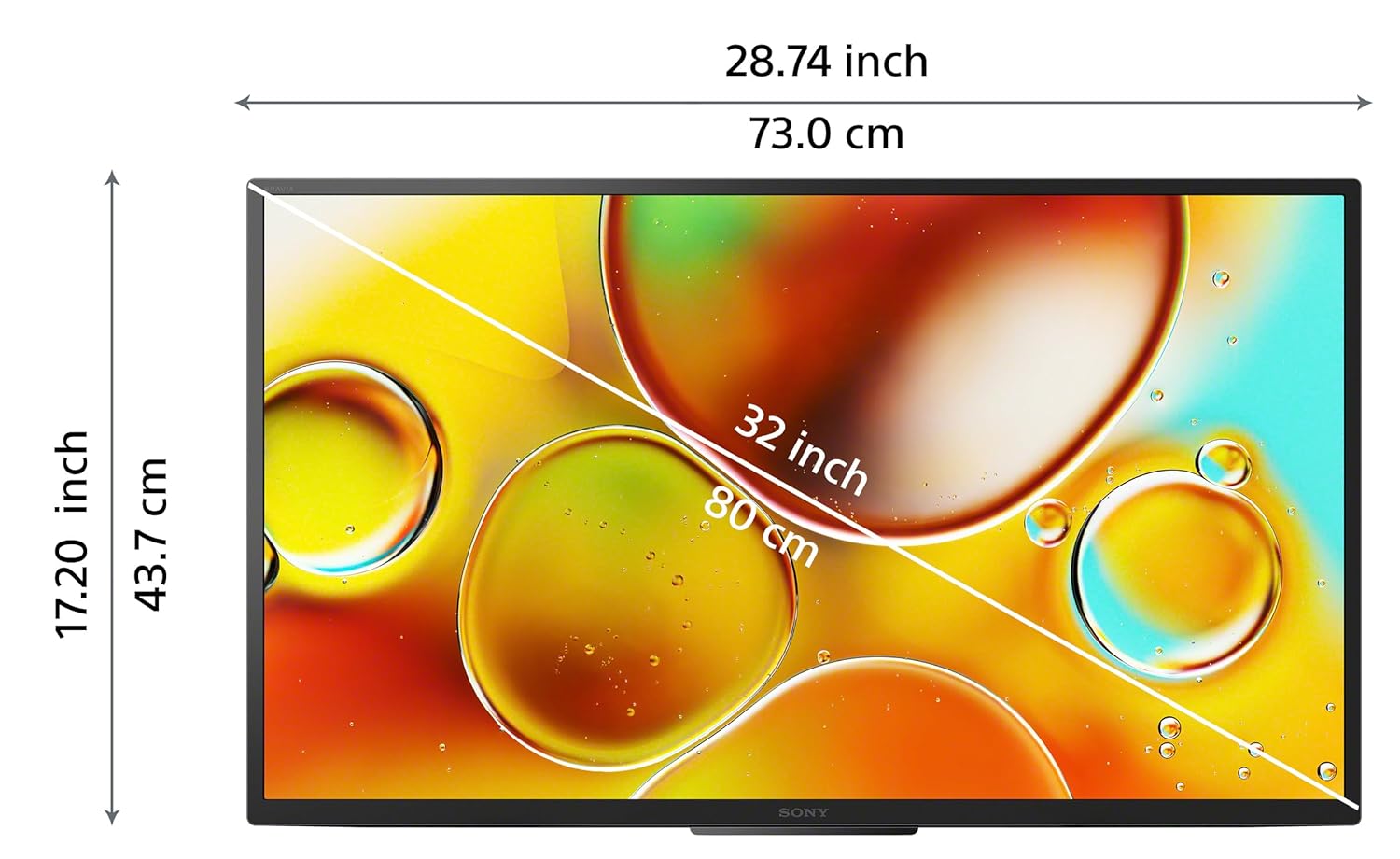 Sony Bravia 32‑Inch HD Ready Smart LED Google TV – Black