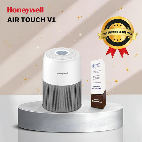 Honeywell Air Touch V1 Air Purifier with 152 m³/h CADR + 3-in-1 H13 HEPA Filtration + Touch Control (HC000025/AP/V1)