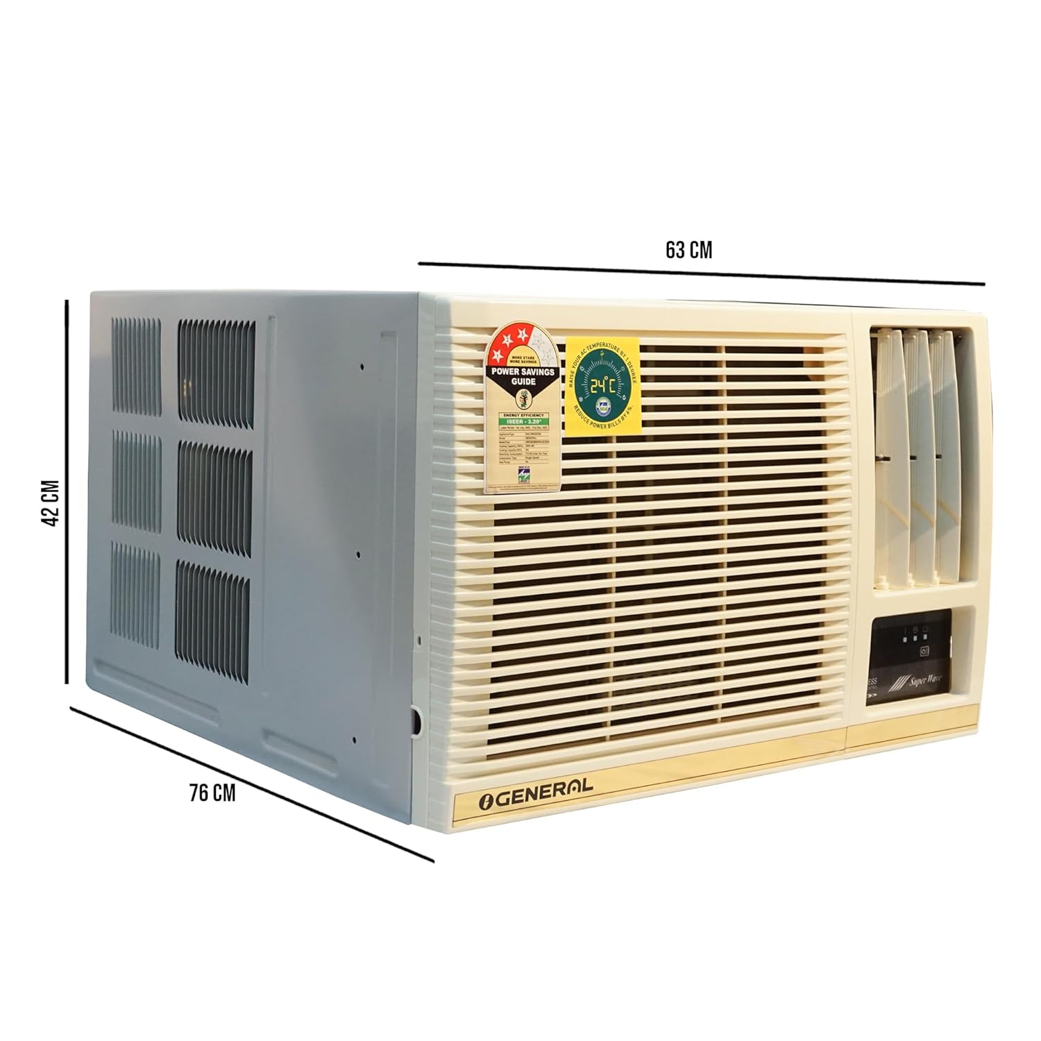 General 0.8 Ton 3 Star Fixed Speed Window Air Conditioner
