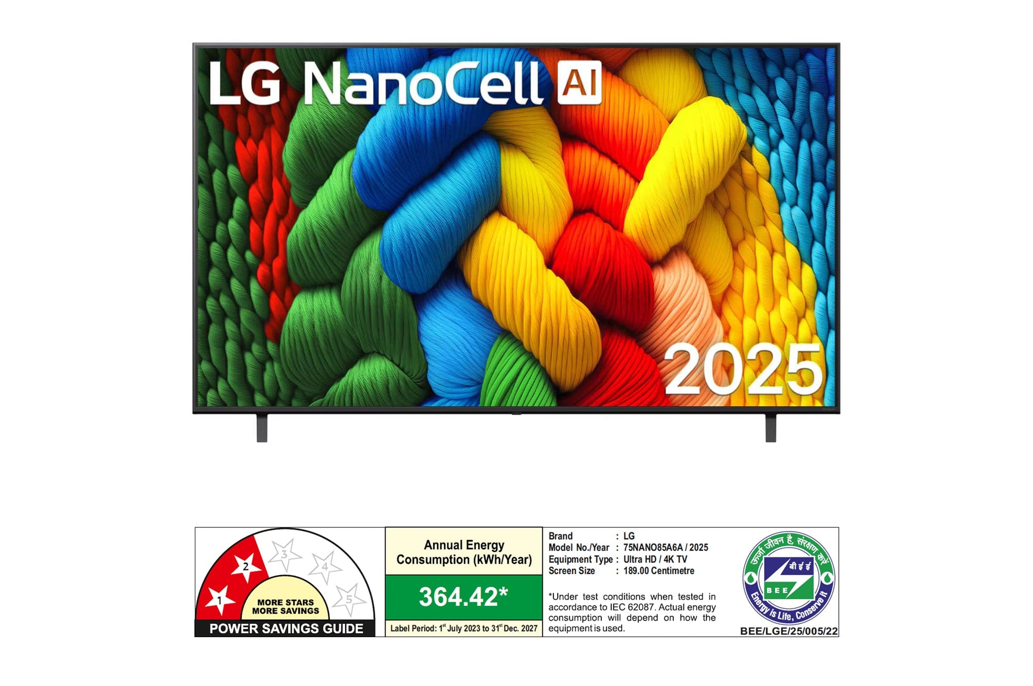LG 75-inch NanoCell AI 4K UHD Smart TV with Alpha 7 Gen8 Processor
