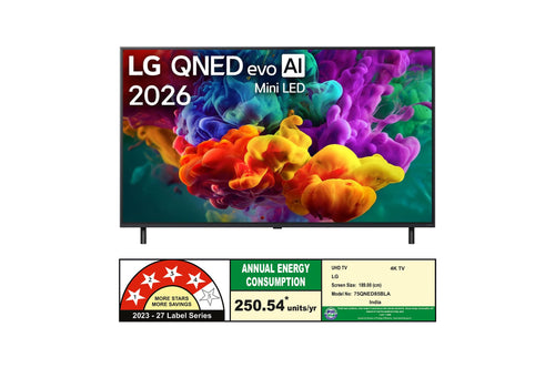 LG 75QNED85BLA - Rear Angled View
