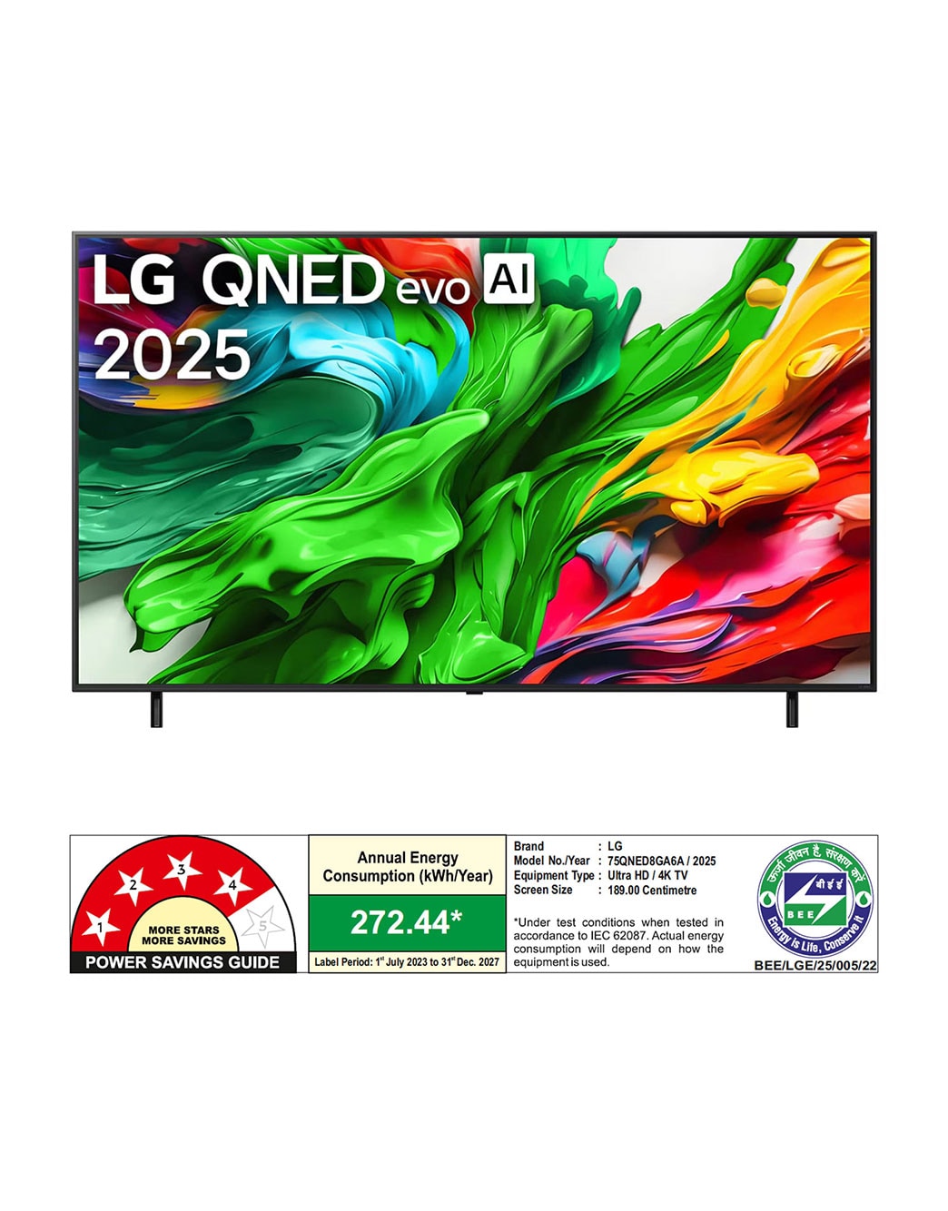 LG 75-inch 4K QNED MiniLED Smart TV with α8 AI Processor