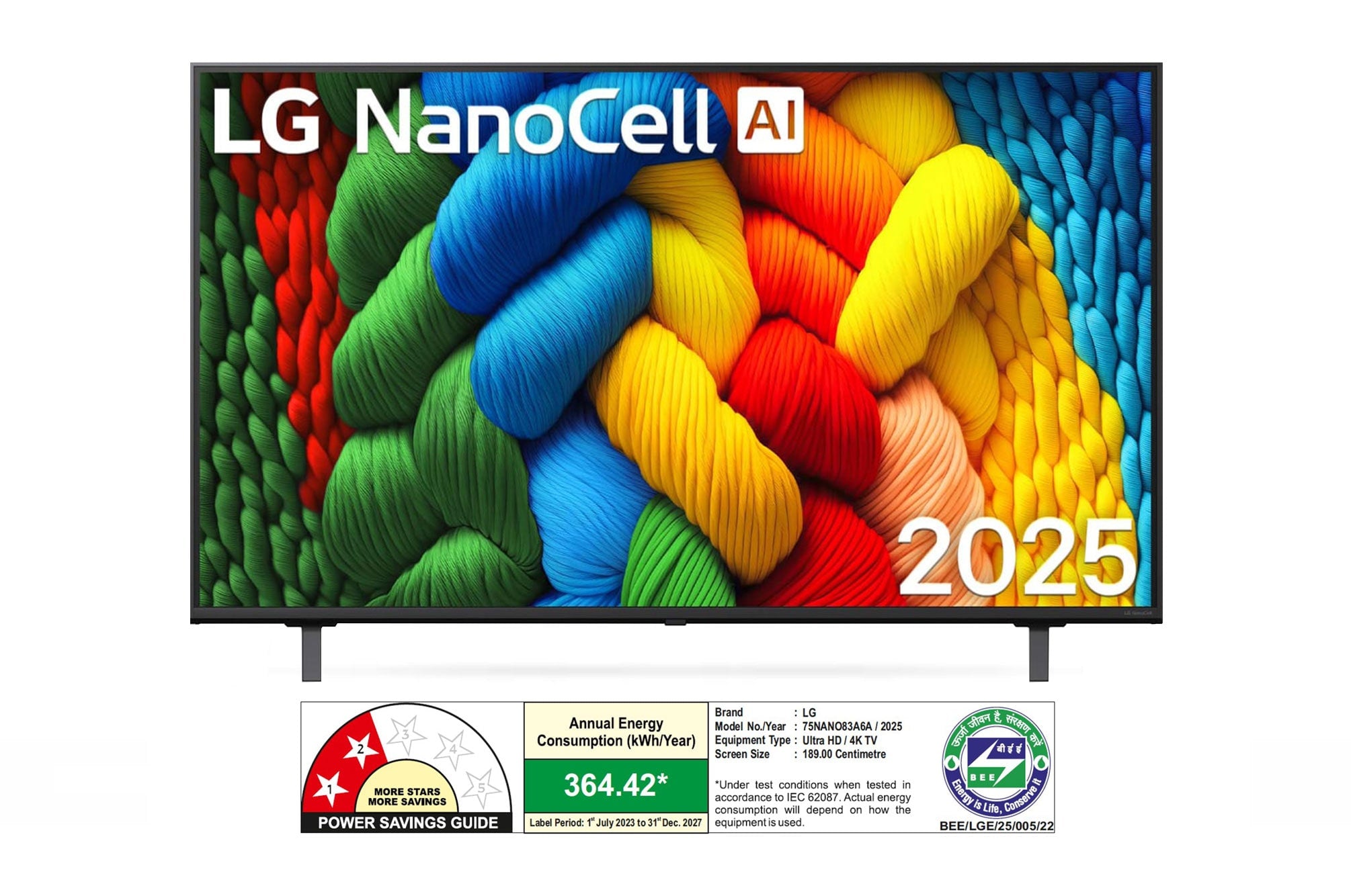 LG 75-inch NanoCell AI 4K Smart TV with Alpha 7 Gen8 Processor