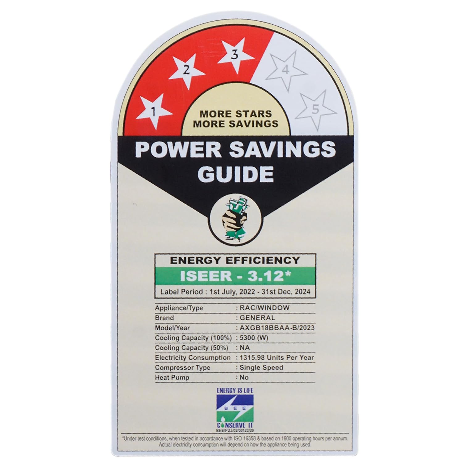 O-General 1.5 Ton 3-Star Window AC with Super Wave Technology