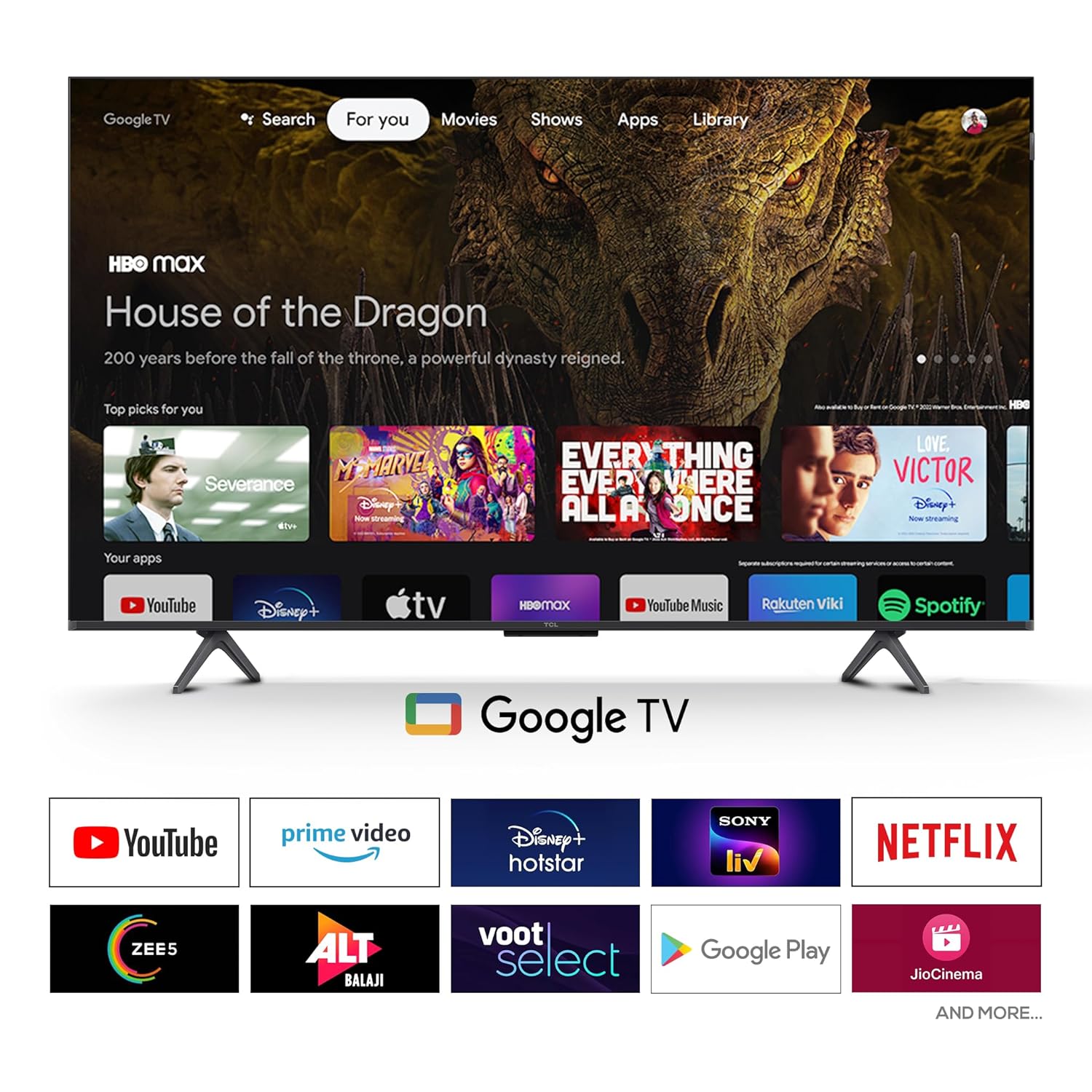 TCL 55‑Inch 4K QLED Google TV with Dolby Atmos