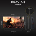 Sony 75" BRAVIA 3 K-75S30 - 4K HDR Feature