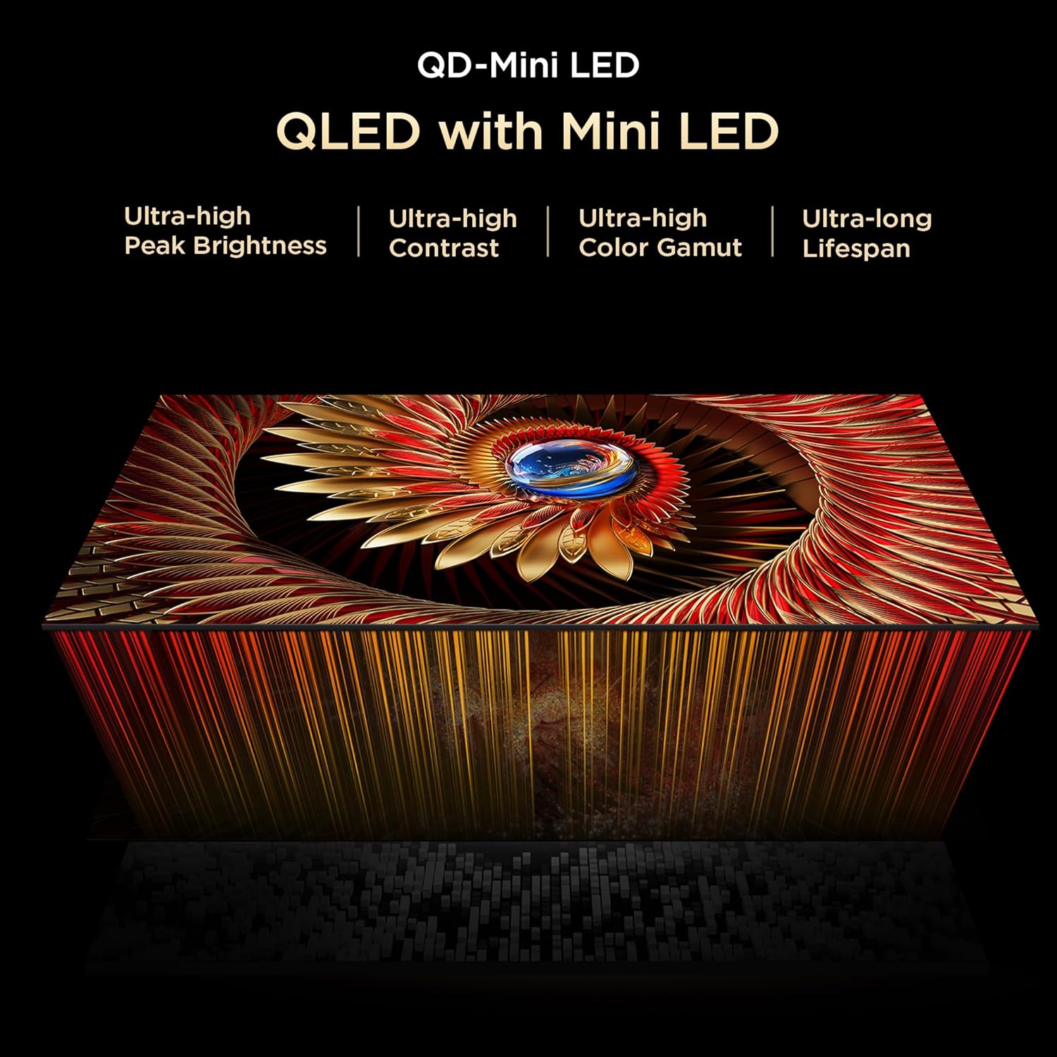 TCL 75‑Inch QD‑Mini LED Google TV 4K HDR 144Hz