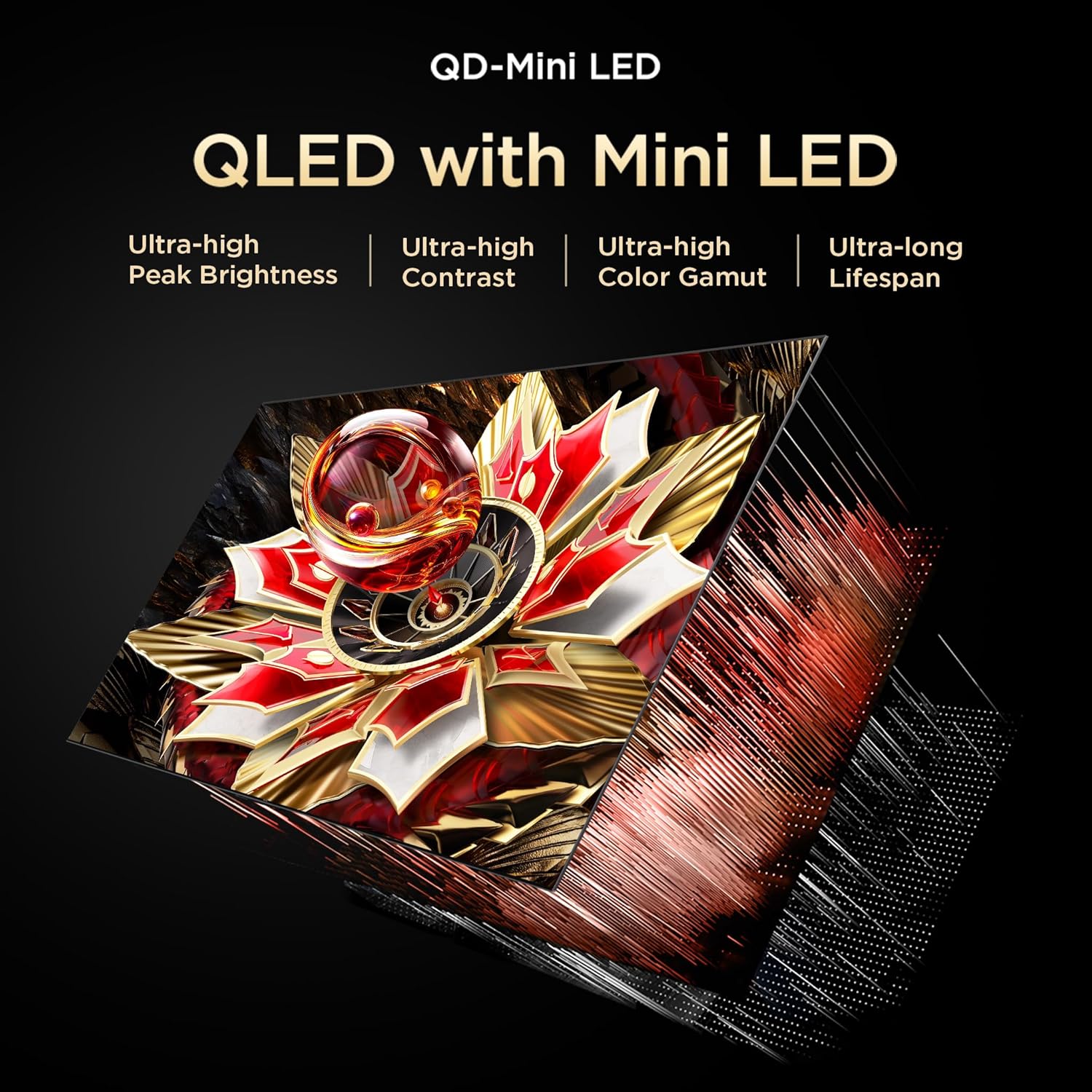 TCL 55‑inch QD‑Mini LED 4K Google TV with 144Hz Refresh