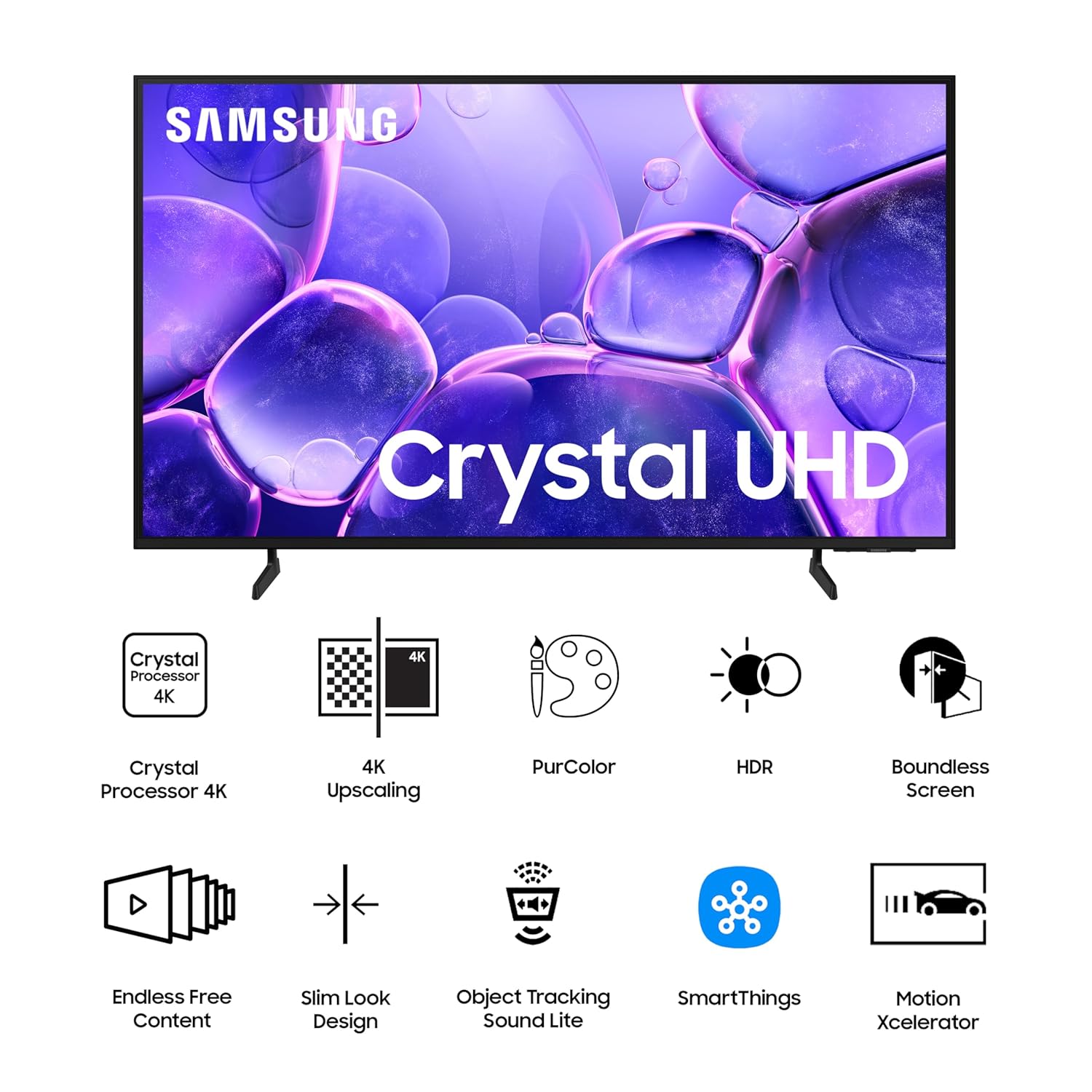Samsung 55-inch Crystal 4K Smart LED TV with HDR10+