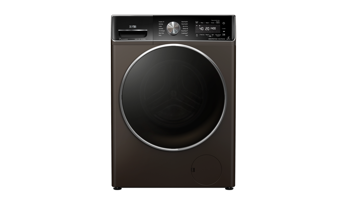 IFB EXECUTIVE PLUS ZXM Washer Dryer Mocha — Front View