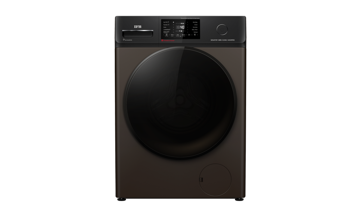 IFB SENATOR MBN 8014 CMS Front Load Washing Machine Mocha — Front View