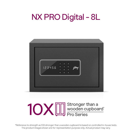 Godrej NX Pro Digital 8L Ebony - Door Open