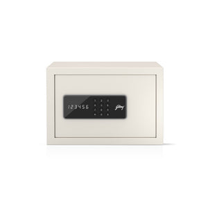 Godrej 8L NX Pro Digital Home Locker 8L — Ivory - Front View