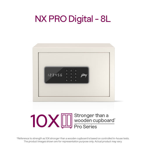 Godrej NX Pro Digital 8L Ivory - Door Open