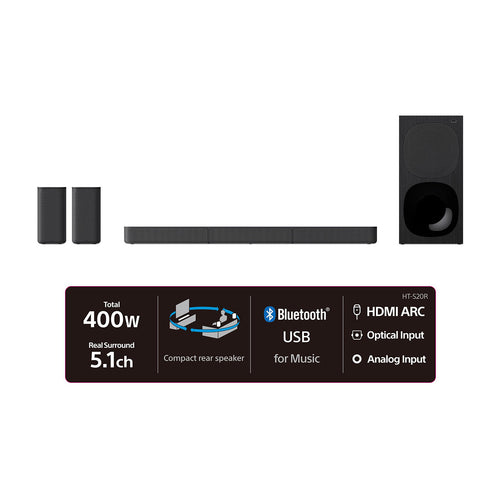 Sony HT-S20R 5.1ch - Side View