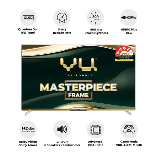 VU 75MASTERPIECE - Frame Mode Display