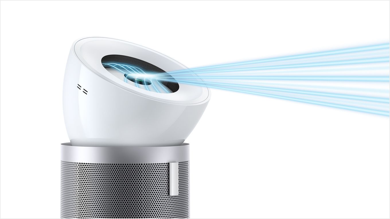 Dyson Big+Quiet Air Purifier: Large Room Coverage, HEPA Filter, Cools, White/Silver