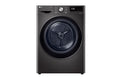 LG DHV09SAB 9 kg Heat Pump Dryer Black Steel — Front View