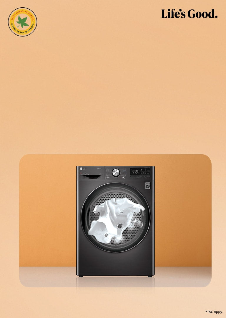 LG 9kg Dual Inverter Heat Pump Dryer EcoHybrid Allergy Care ThinQ
